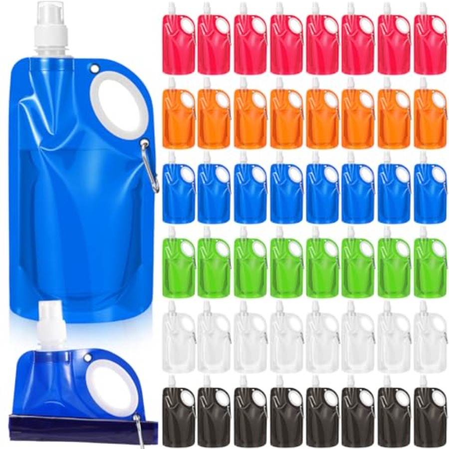 Water Bag Collapsible - 22 oz Collapsible Water Bottles Bulk