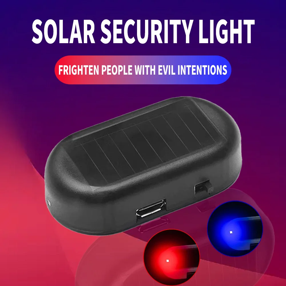 Sos Light Strobe - Car Simulated Fake Security Light Solar
