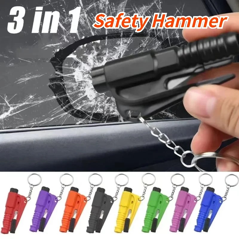 1pc Mini Safety Hammer Keychai - Rescue Rope Throw recension och pris