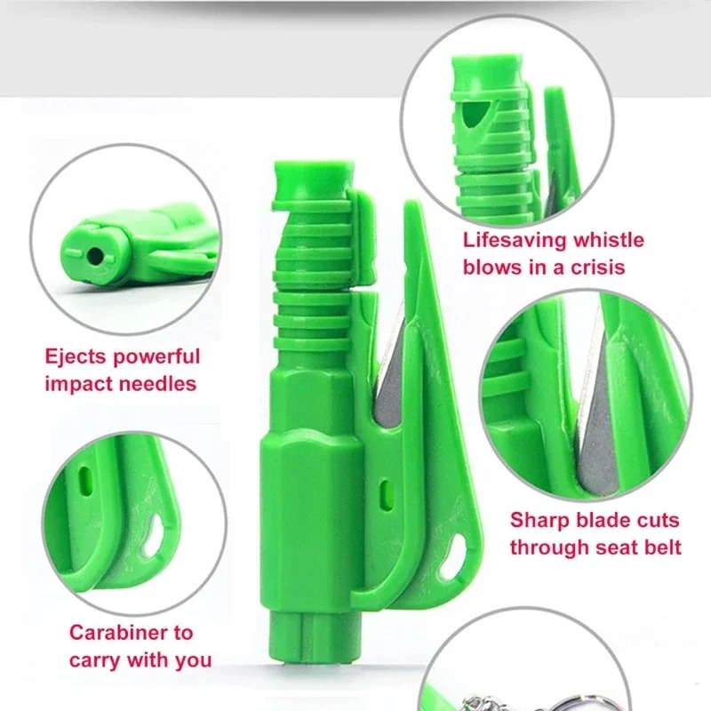1pc Mini Safety Hammer Keychai - Rescue Rope Throw recension och pris