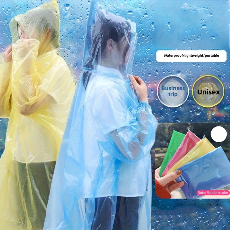 5/10Pcs Disposable Waterproof  - Emergency Poncho Rain recension och pris