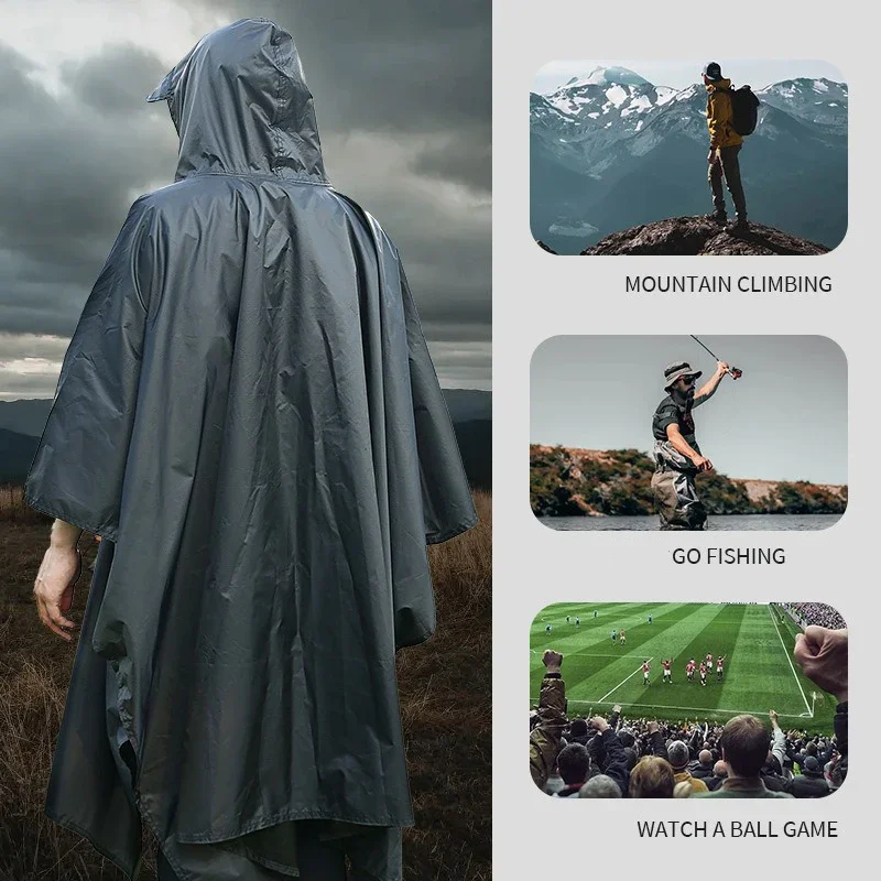 Outdoor 3 In 1 Military Rainco - Emergency Poncho Rain recension och pris