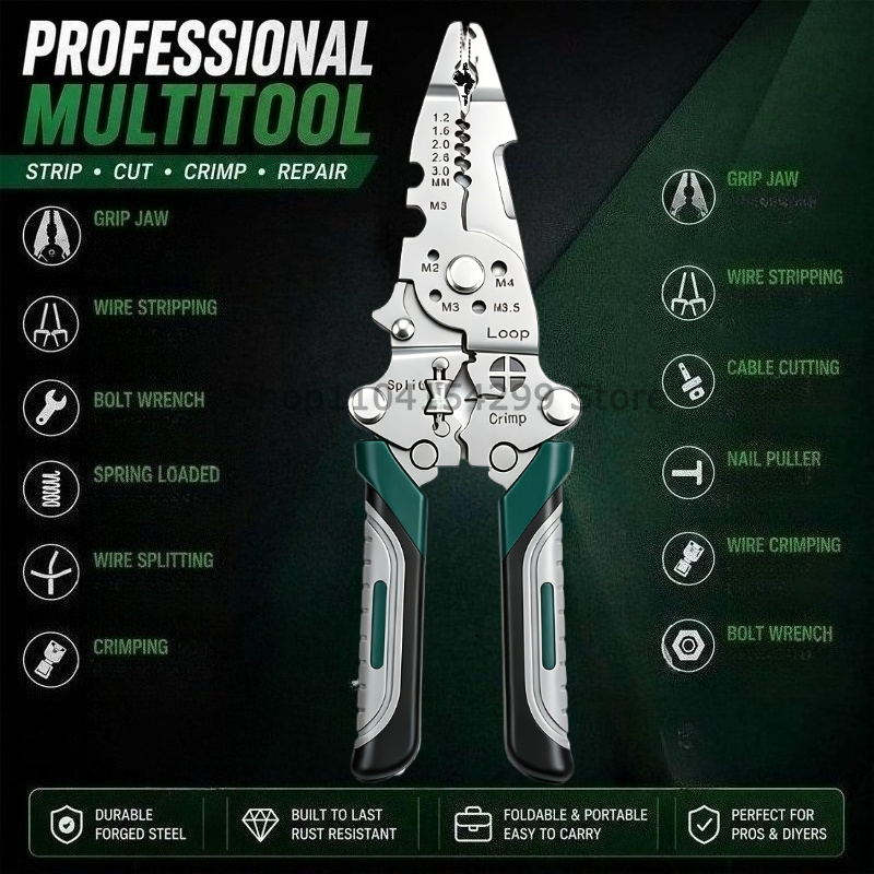 Multifunctional Copper Strippe - Multi Tool Plier recension och pris