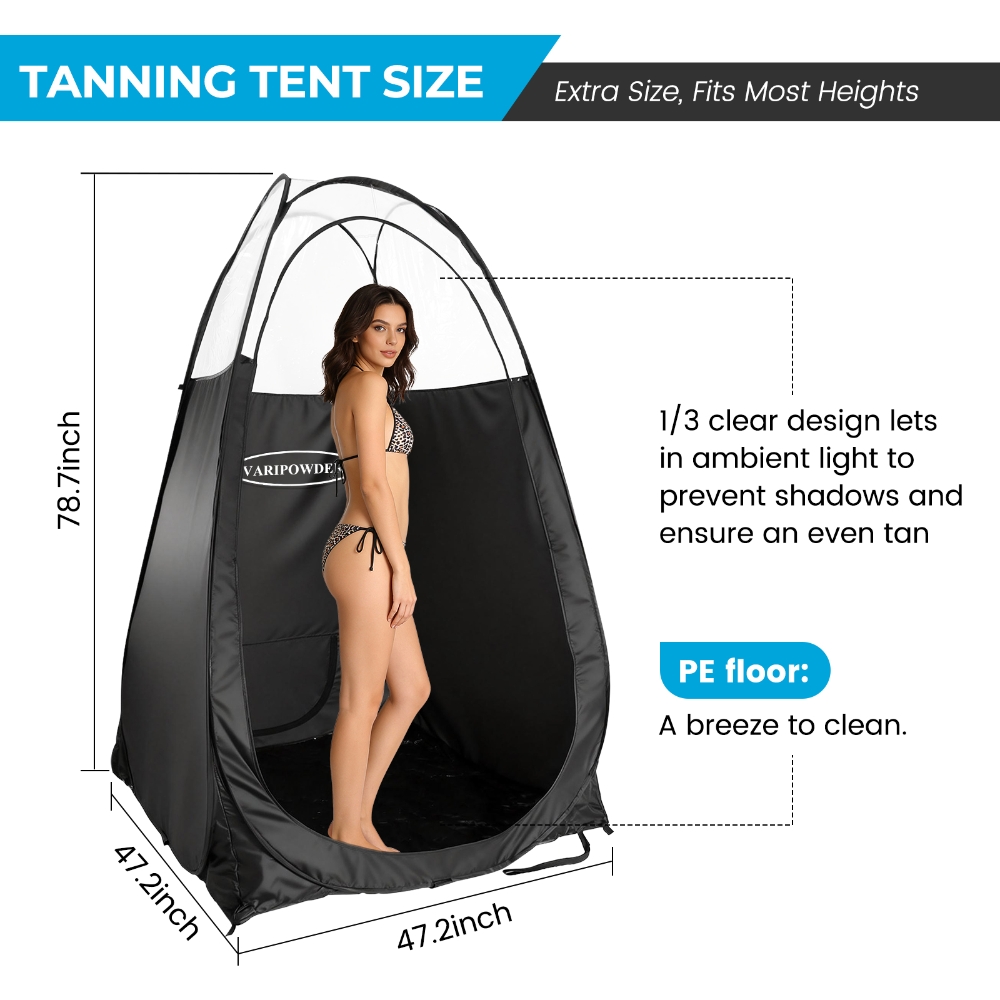 Black Spray Tanning Tent Porta - Emergency Mylar Tent recension och pris