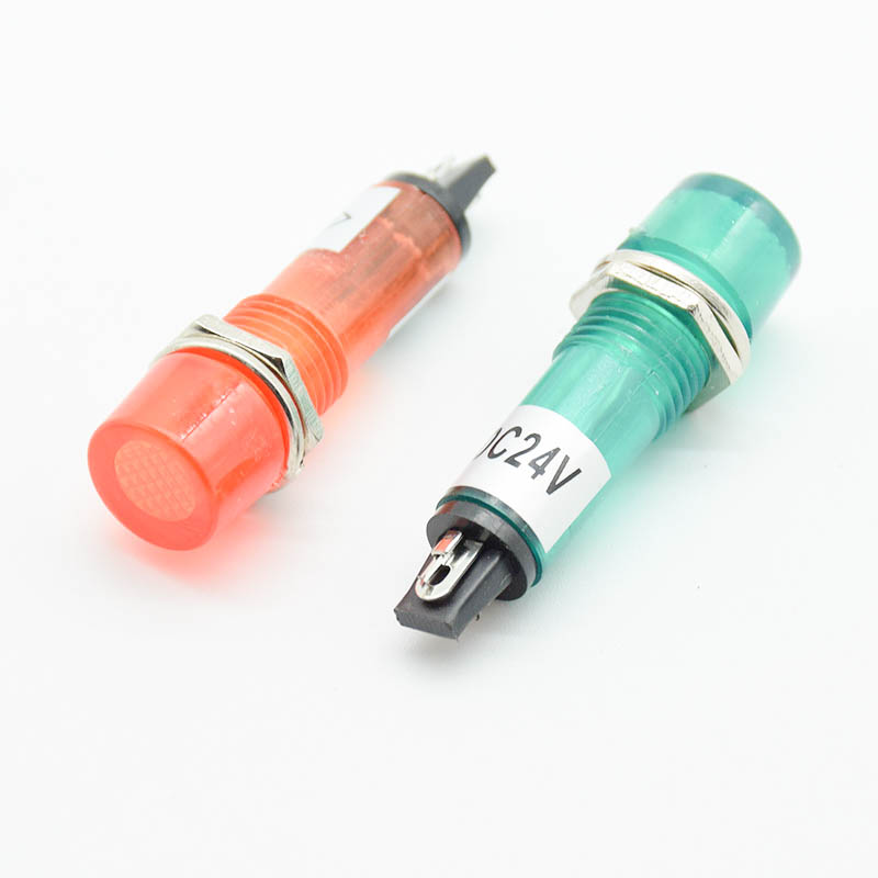 5Pcs 220V 12V 24V DC Mounting  - Signal Panel Orange recension och pris