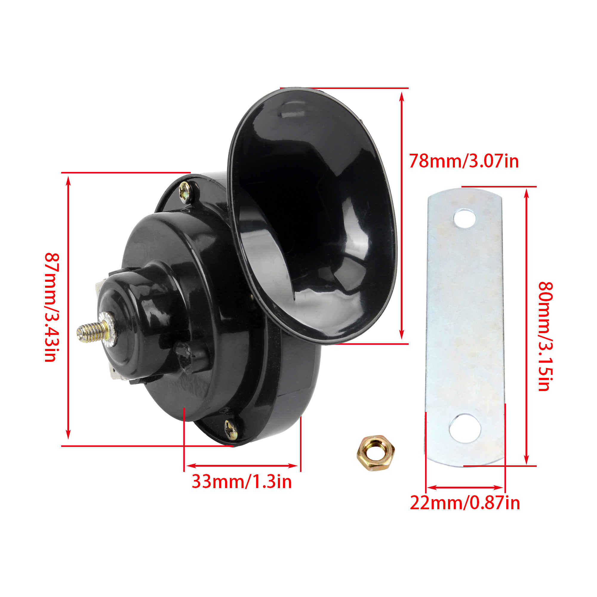 12V 24V Universal Trumpet Horn - Emergency Whistle Loud recension och pris