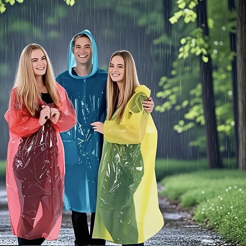 15/30Pcs Random Color Disposab - Emergency Poncho Rain recension och pris
