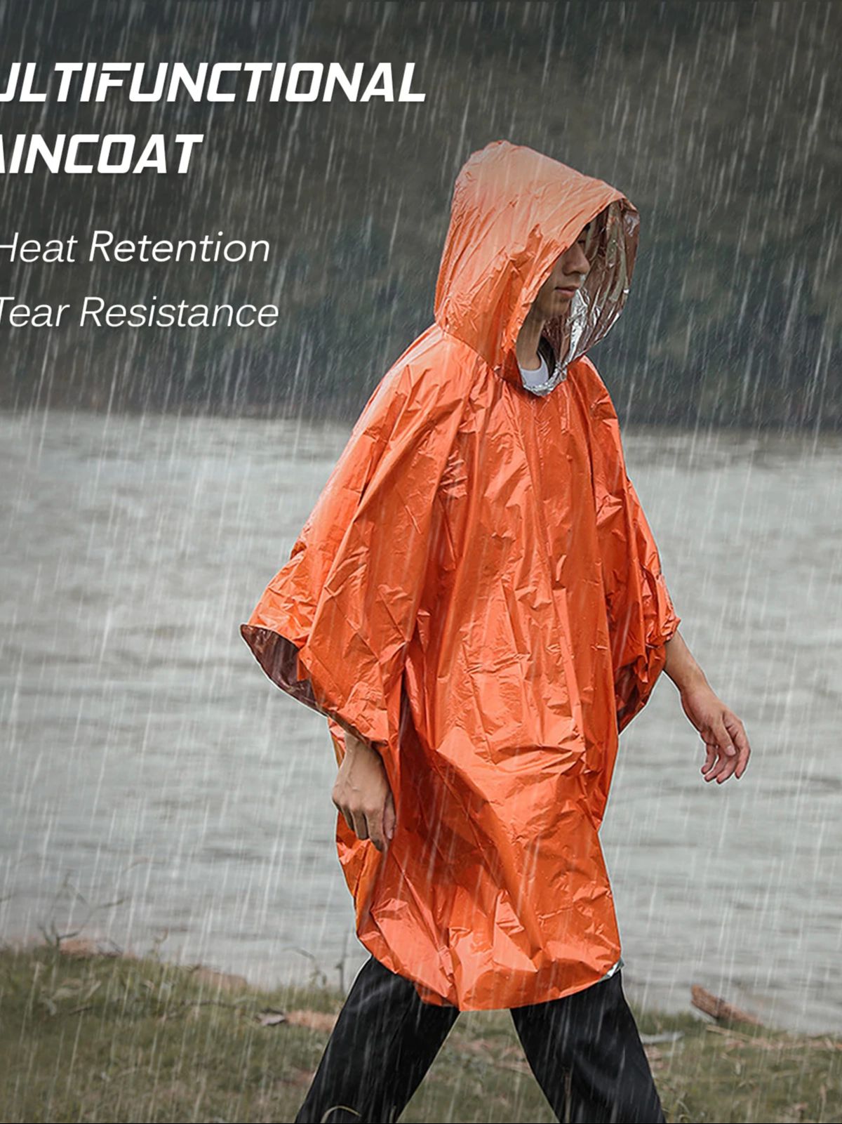 3-in-1 Thermal Emergency Rain  - Emergency Poncho Rain recension och pris