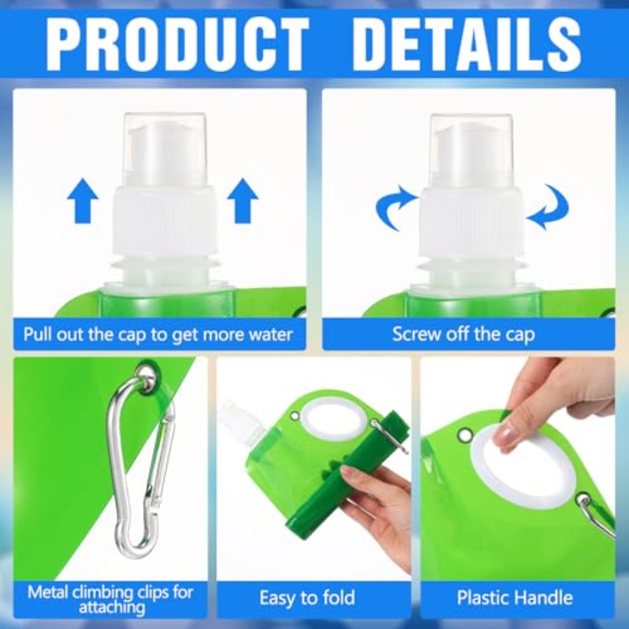 22 oz Collapsible Water Bottle - Water Bag Collapsible recension och pris