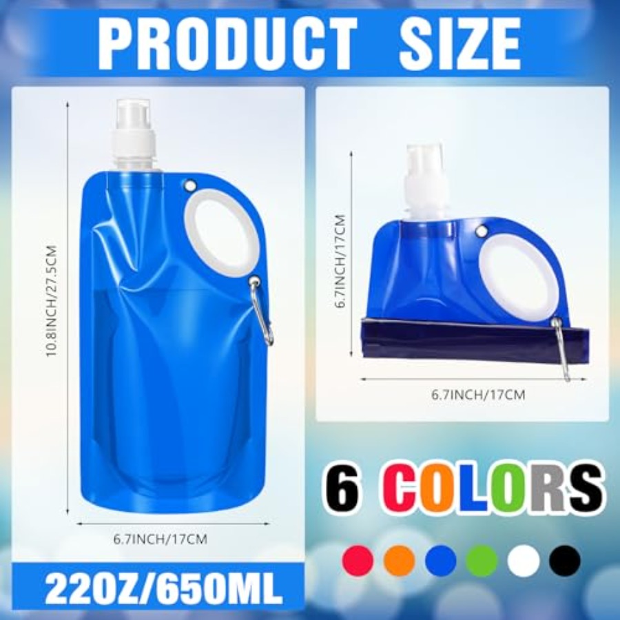 22 oz Collapsible Water Bottle - Water Bag Collapsible recension och pris