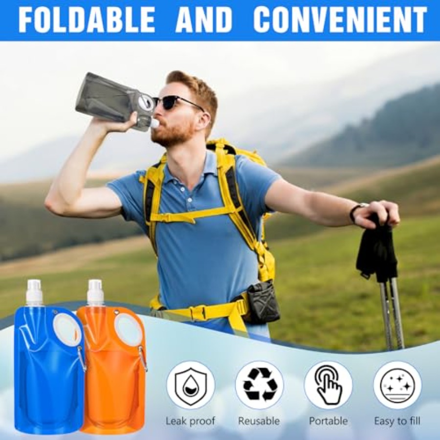 22 oz Collapsible Water Bottle - Water Bag Collapsible recension och pris
