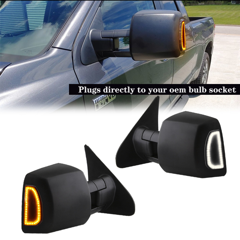 2pcs Switchback LED Side Mirro - Signal Panel Orange recension och pris