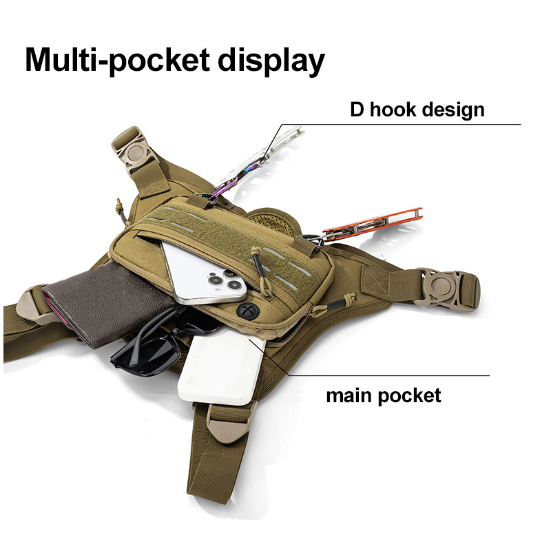 Tactical Front Chest Rig Bag V - Fishing Kit Compact recension och pris