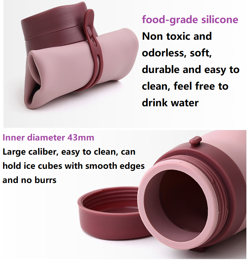600ml Foldable Water Bottles S - Water Bag Collapsible recension och pris