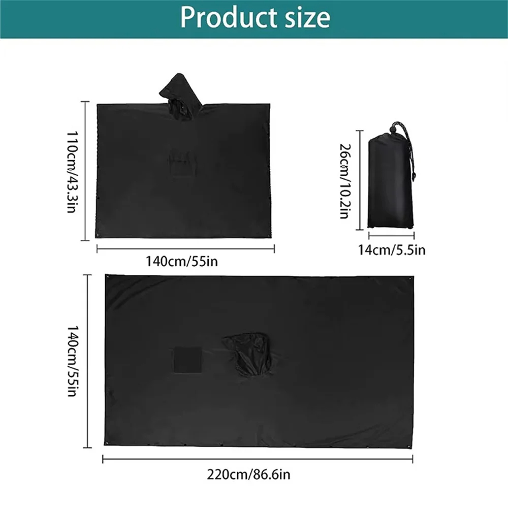 3 In 1 Outdoor Military Rainco - Emergency Poncho Rain recension och pris