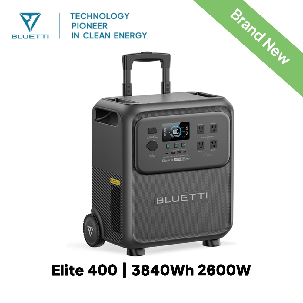 BLUETTI Elite 400 2600W 3840Wh - Solar Emergency Charger recension och pris