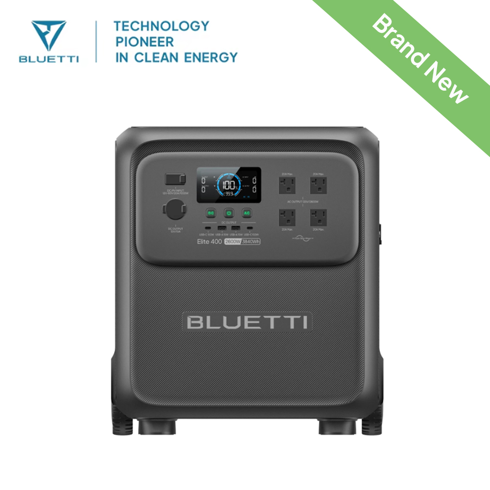 BLUETTI Elite 400 2600W 3840Wh - Solar Emergency Charger recension och pris