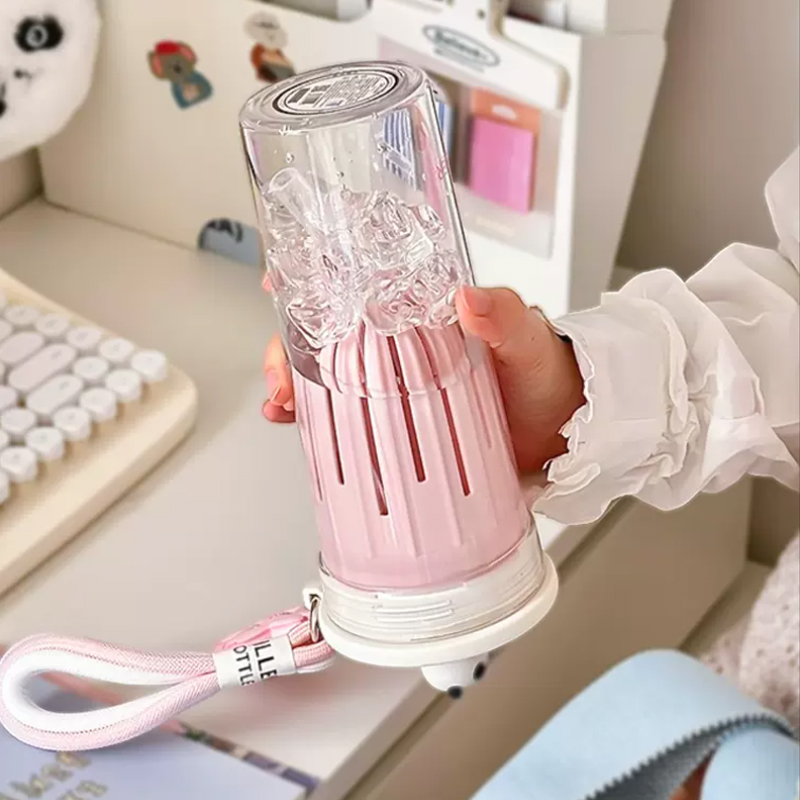 650ml Kawaii Water Bottle With - Water Purification Straw recension och pris