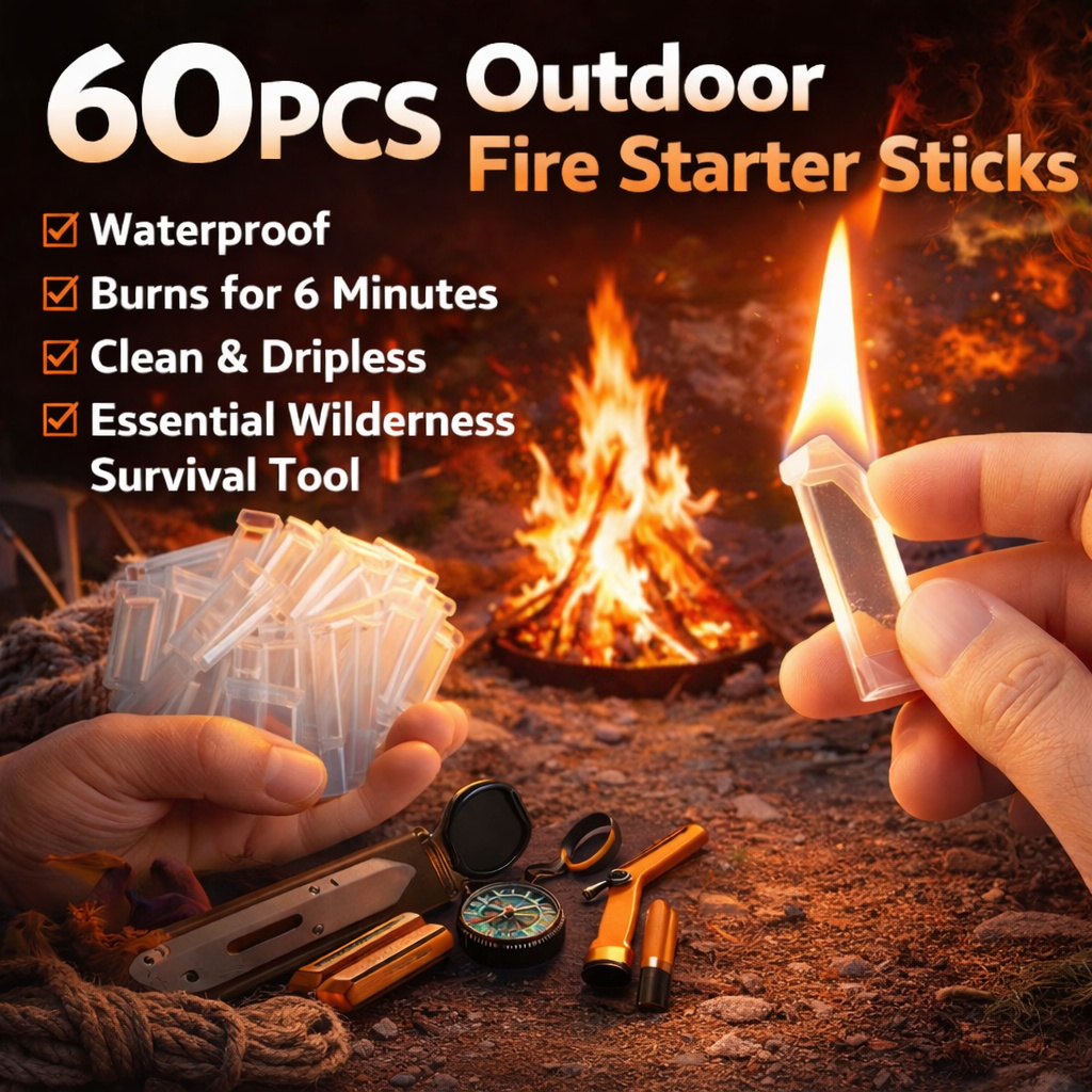 60PCS Waterproof Fire Starter  - Fire Starting Kit recension och pris