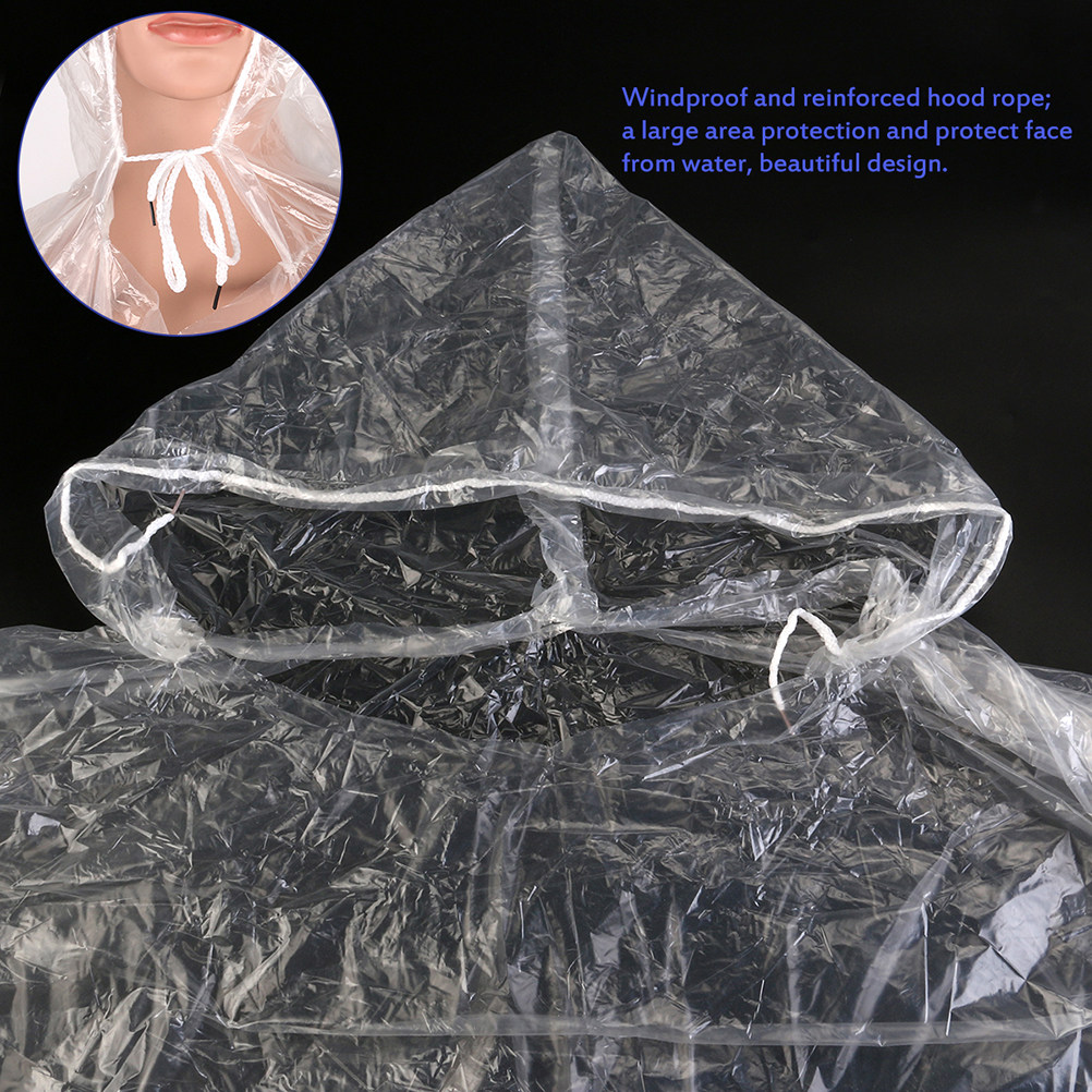 10Pcs Adult Disposable Raincoa - Emergency Poncho Rain recension och pris