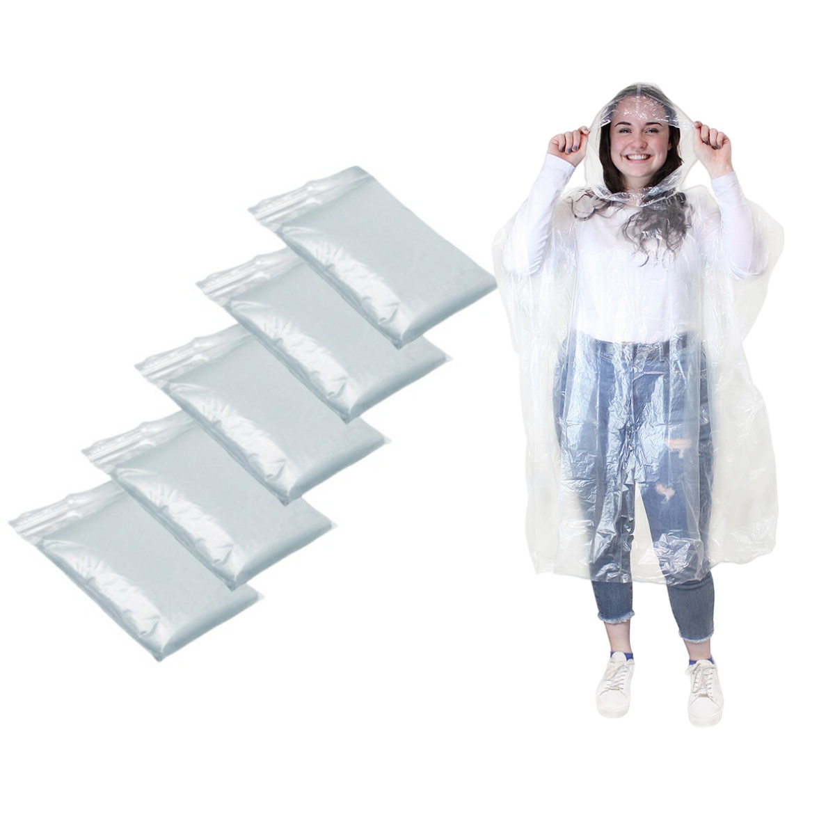 12Pcs Disposable Waterproof Ra - Emergency Poncho Rain recension och pris