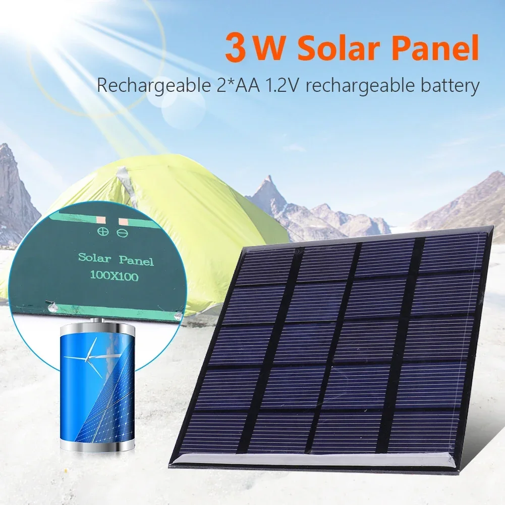 Solar Panel 3W 5V Solar Board  - Solar Emergency Charger recension och pris