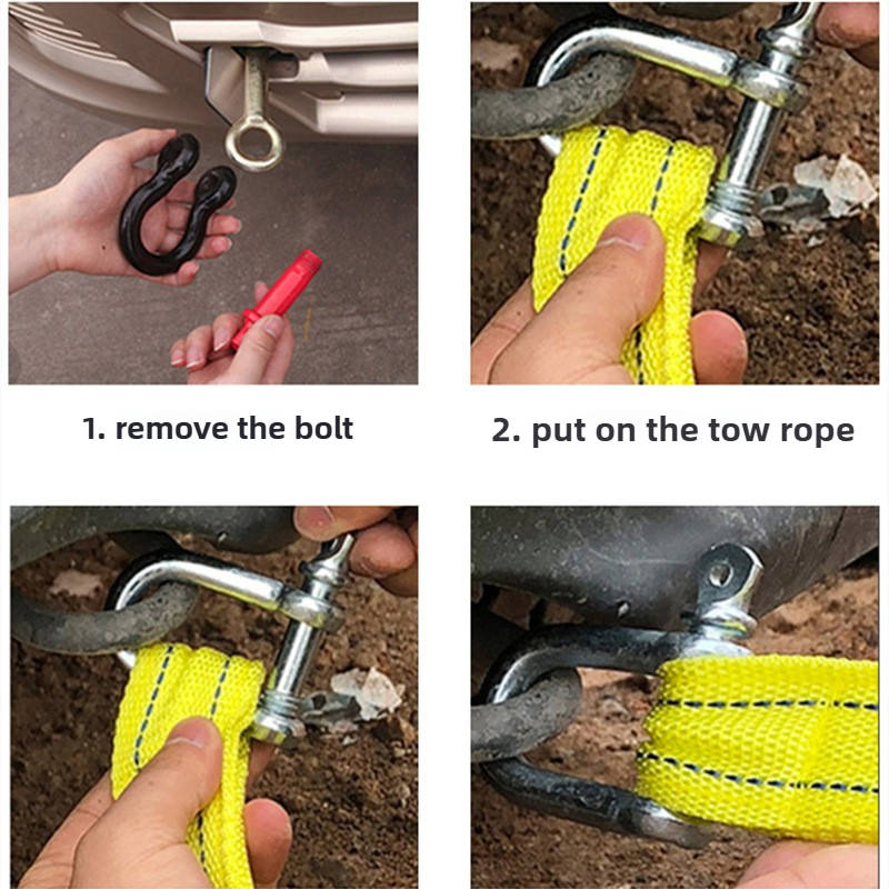 Car Trailer Rope Off Road Pull - Rescue Rope Throw recension och pris