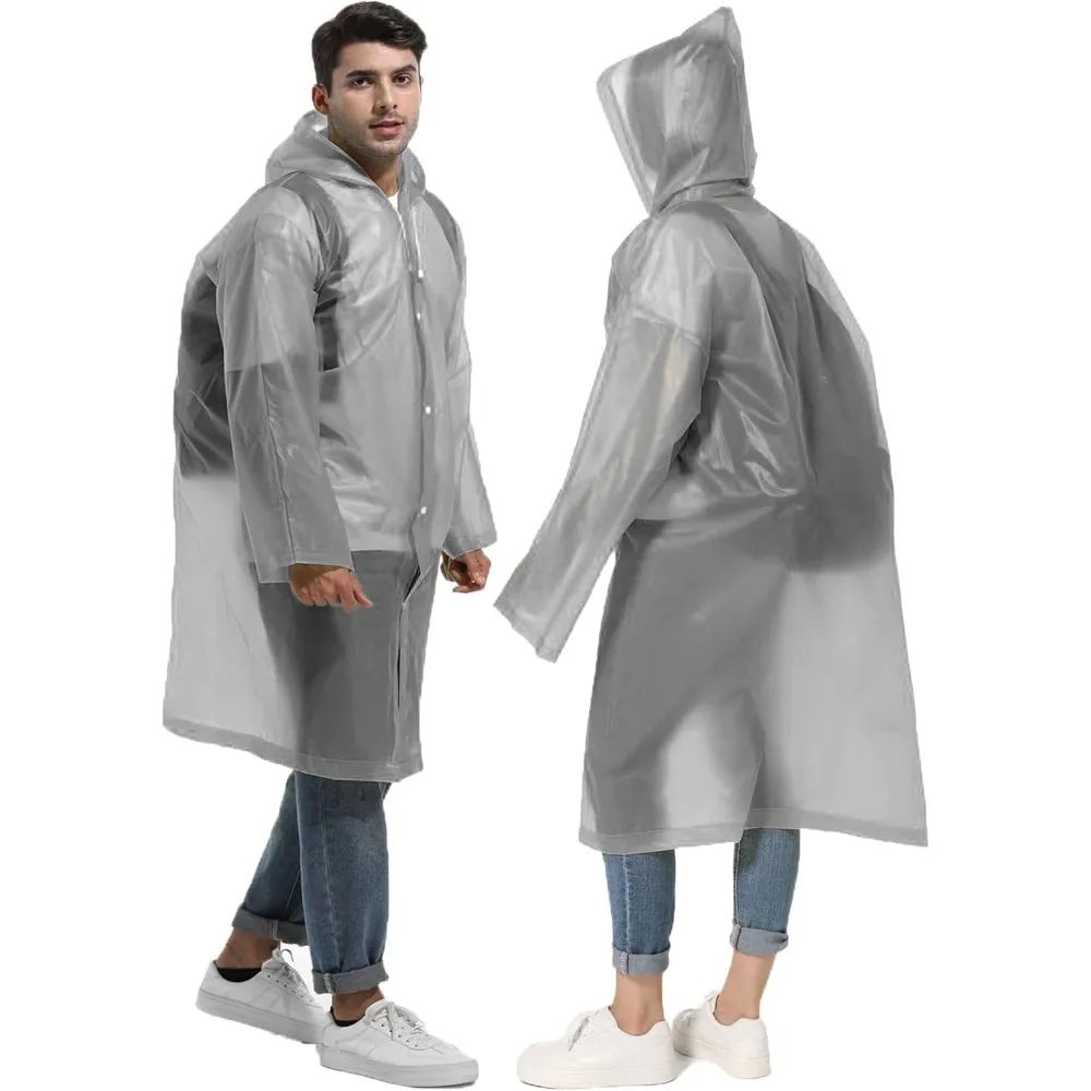 1/2PCS Compact Reusable Rain  - Emergency Poncho Rain recension och pris